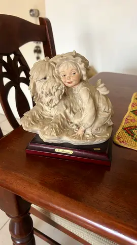 Girl and Dog - Giuseppe Armani Porcelain Figurine
