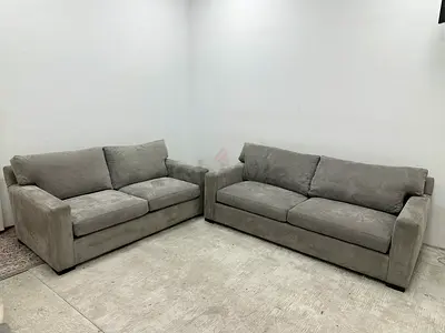 As perfect condition cratebarrel 5 seater sofa
