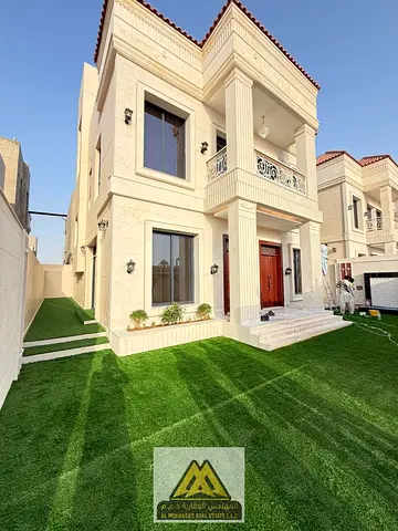 Opportunity to own a brand new, fully furnished villa with air conditioning and no registration fees in Al Zahia area, Ajman