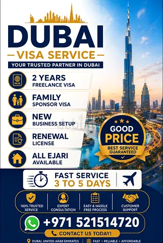Dubai 2 years Freelance Visa Services