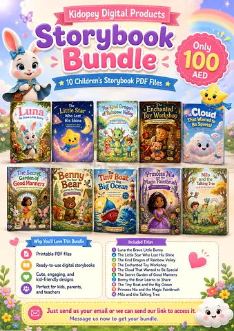 Kidopey Storybook Bundle - 10 Childrens PDF Storybooks (Digital) - AED 100