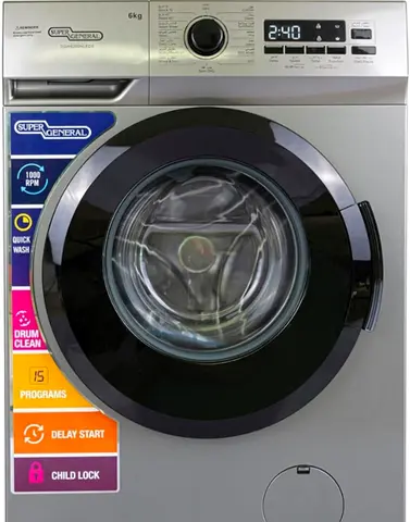 Urgent sale Super General 6kg Front Load 2027 warranty