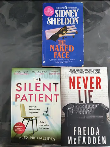 Thriller Books Bundle - The Silent Patient, Never Lie + Sidney Sheldon
