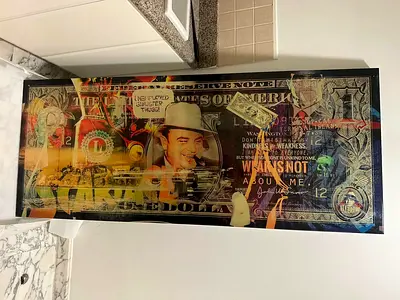 Framed Art “Al Capone Dollar” Van Apple