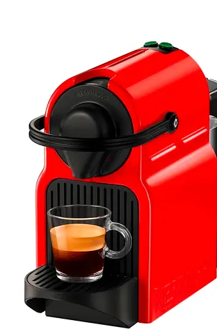 Nespresso Capsule Coffee Machine - Red, Compact