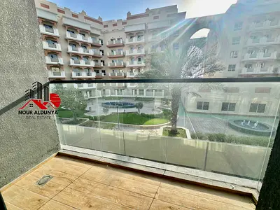( MONTHLY PAYMENTS )12 CHEQUES - SPACIOUS STUDIO WITH BALCONY AVAILABLE FOR FAMILY - RENT 35K - CAR PARKING + GYM FREE