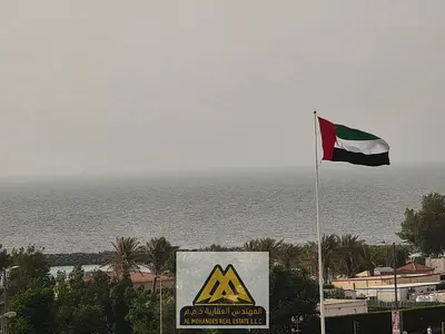 Huge Two Bedroom Apartment with Marina View and Built-in Wardrobes for Rent Near Diwan Towers Ajman