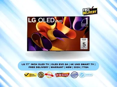 LG 77″ Inch OLED TV | OLED evo G4 | 4K UHD Smart TV | Free Delivery | Warrant | New | 2024 | 77G4