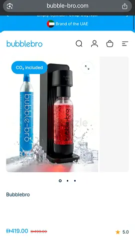 Bubble-bro Home Soda Maker Carbonation Machine with CO2
