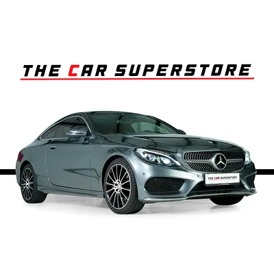 Mercedes Benz C200 Coupe- GCC-Selenite Grey-AMG Body Styling-Panoramic Roof