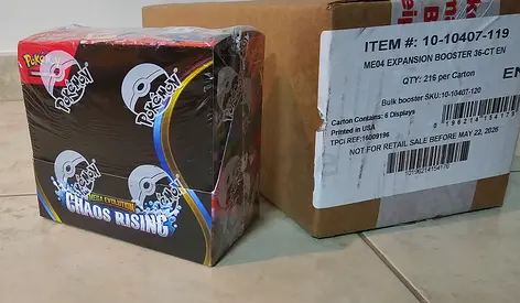 Chaos Rising Pokémon Booster Box 36 Packs Factory Sealed Brand New