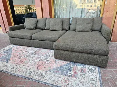 Comfortable CrateBarrel Lounge deep L Shape Sofa