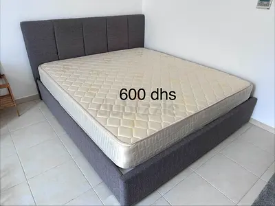 King size bed with a mattress