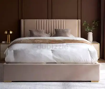 Qubba King Bed with Hydraulic Storage - 180x200 cm With Mattress