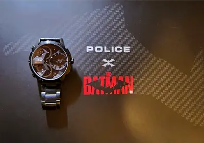 POLICE Watch. Batman limited edition إصدار باتمان المحدود with orginal Box