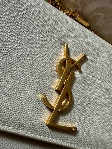 Ivory/beige YSL Monogram Shoulder Bag (Saint Laurent) - like new Condition