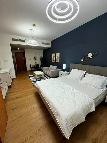 3/4/6/12 Cheques No Isuues , Monthly or Yearly, Your Choice Spacious Fully Furnished Studio Available for Monthly rental