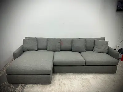 Like new condition cratebarrel lshape sofa