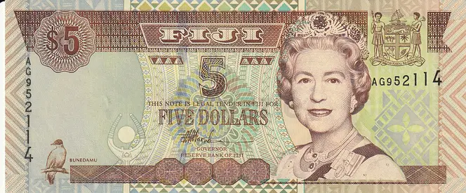 FIJI 5 DOLLARS BANKNOTE 2002