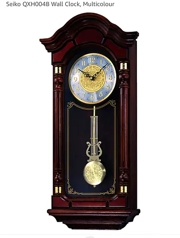 SEIKO QXH004B ALDER WOOD PENDULUM CLOCK