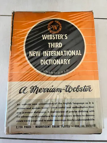 Merriam-Webster Webster’s Third New International Dictionary