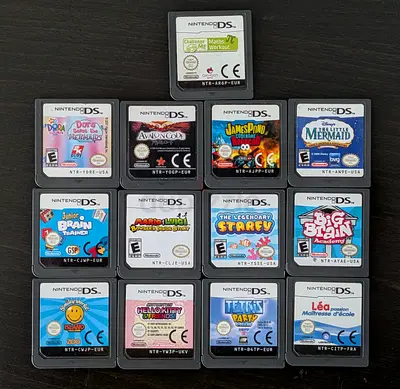 Collection of 13 Nintendo DS Game Cartridges - Mixed Title all 280 aed