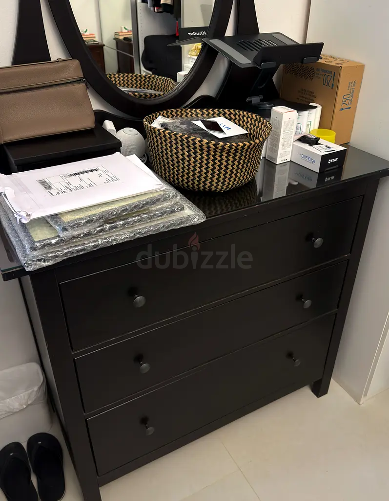 ikea hemnes 3 drawer dresser black brown New and used Hemnes-3-drawer-dresser-black-brown for sale brown finish Red Ikea HEMNES 3 drawer