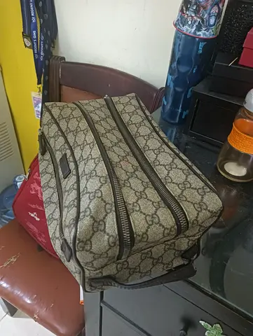 Gucci monogram canvas dopp kit / toiletry bag