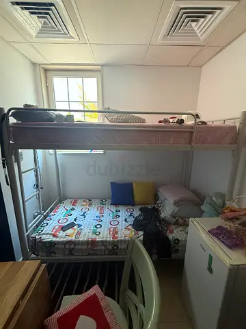 Metal Bunk Bed with 2 Mattresses – Great Condition – Only AED 375!