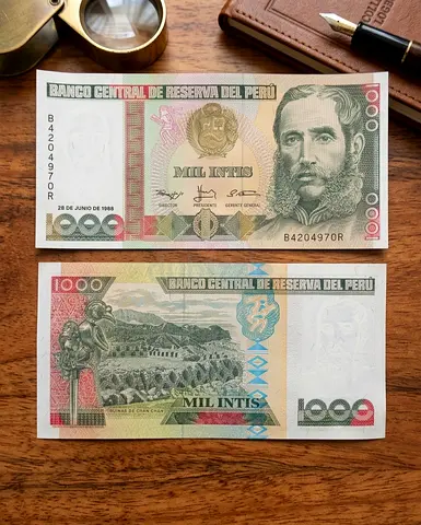 Banknote Peru - 1000 Intis
