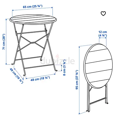 Table and chairs