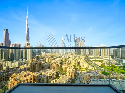 Fully Furnished 2-Bedroom + Maid's | Full Burj Khalifa View | Vacant July 1st Week