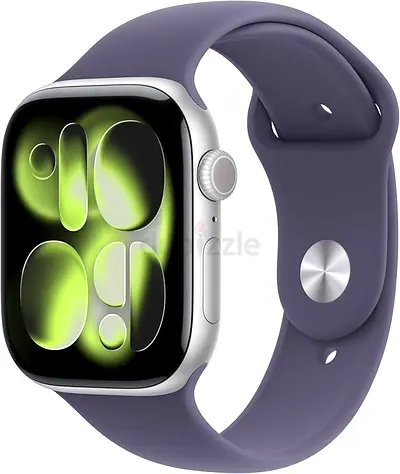 (Unopened) Apple Watch Series 11 GPS 46mm Smartwatch with Silver Aluminium Case with Purple Fog M/L.