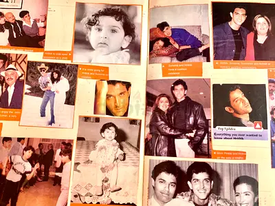 HRITHIK celebrity FANBOOK WITH ORIGINAL AUTOGRAPH AND PICTURES