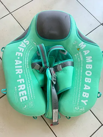 Mint green baby float swim vest