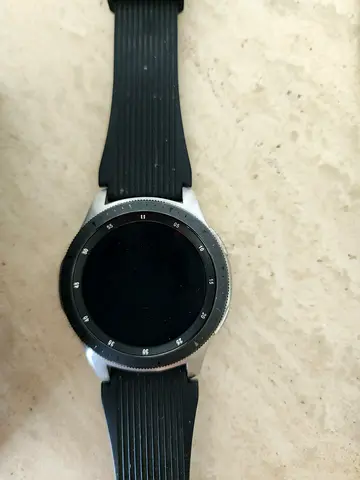 Samsung Galaxy Watch (46mm) - Silver with Black Strap, like new