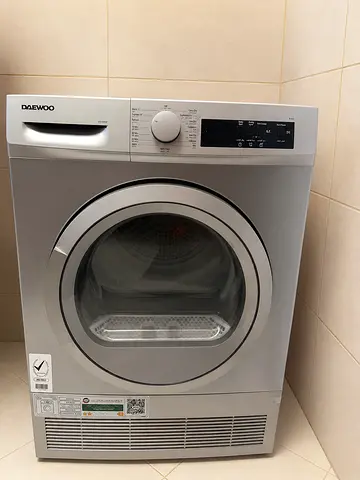 Daewoo Condenser Clothes Dryer - Silver, Front Load