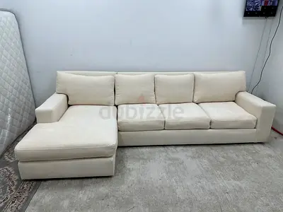 As perfect condition cratebarrel lshape sofa