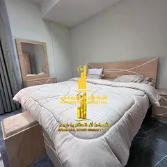 Luxury studio apartment with a semi-detached kitchen, fully furnished, for monthly rent in Ajman - A