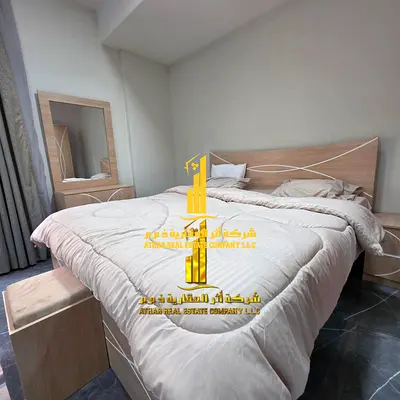 استوديو فاخر مطبح شبة منفصل مفروش فرش فندقى للايجار الشهرى بعجمان - الراشدية2 - خلف قصر الحاكم