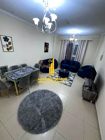 شقه فاخره غرفه وصاله مع بلكونه مفتوحه.عجمان ابراج الياسمين. مفروش بالكامل للإيجار الشهري✨الإيجار يشمل الفواتير والإنترنت وموقف