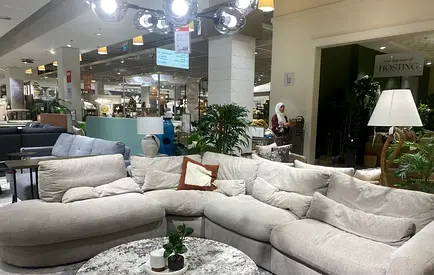 Cloud Sofa - Saigon 5-Seater Left Corner Fabric Sofa - Light Beige