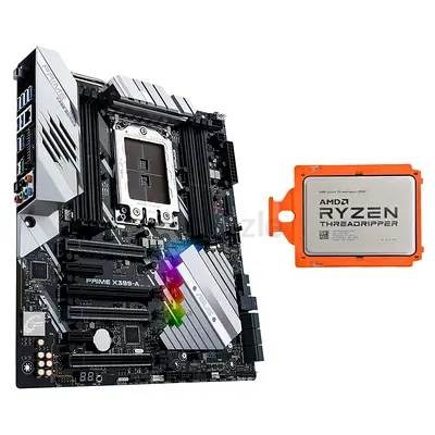 Mobo + CPU ASUS Prime X399-A Socket TR4 Motherboard (X399) + AMD Threadripper 1900x