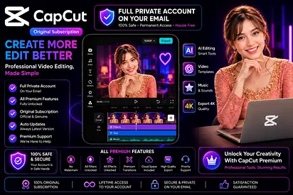 CapCut Pro 3 Months | Full Premium Features | Professional Video Editing | All Devices
