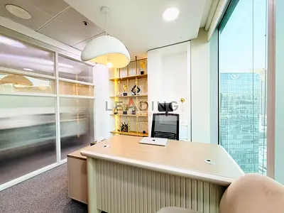 Premium furnished office located on a high floor, offering a bright, professional, and comfortable working environment with excellent views.