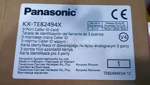 Panasonic KX-TE82494X 3-Port Caller ID Card (KX-TE82494X/4-1C) - New/Unused
