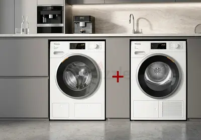Miele W1 8kg Washing Machine WWD660 WCS T1 8kg Heat Pump Dryer TWD260 WP Lotus White – Premium Ger