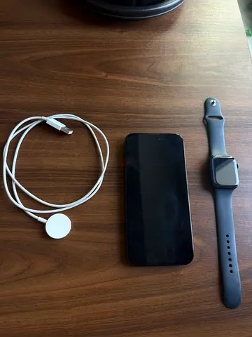iPhone 14 pro max with Apple Watch Series 8 and chargers - Good Condition