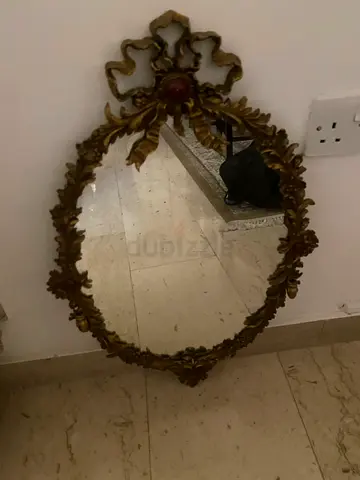 Beautiful antique bronze mirror