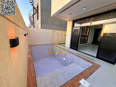 فرصة امتلاك فيلا احلامك تصميم مودرن مع مسبح و شامل رسوم التسجيل قريبة من المسجد و بسعر قابل للتفاوض